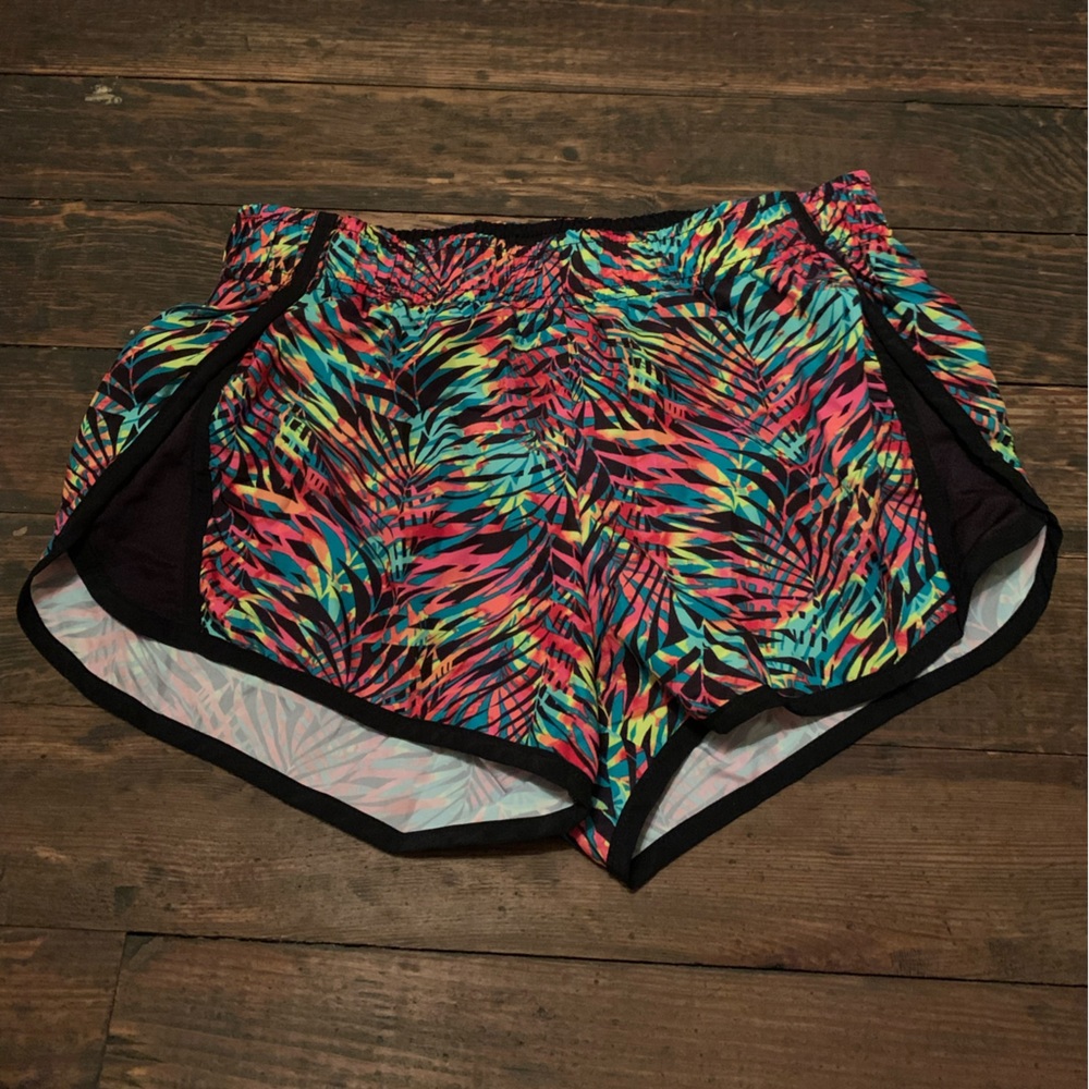 Leaf Print Running Shorts